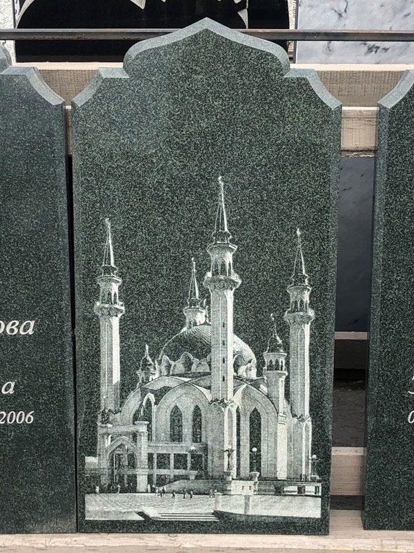 Памятник №006 из зеленого гранита — фото 3